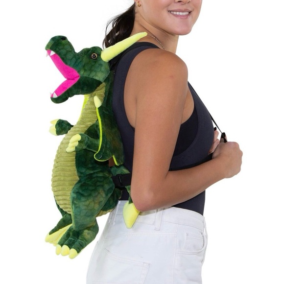 Dragon backpack - furry and soft NWT - Picture 5 of 6